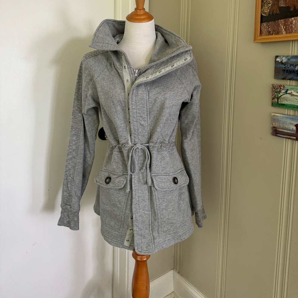 Hard Tail Forever zip up/snap up/tie front sweatshirt jacket